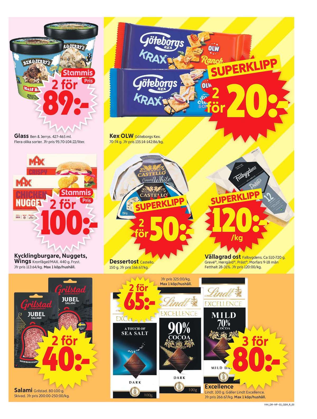 Se ICA Supermarket reklamblad för vecka 44 på Kampanjveckan.se. Se bra erbjudanden på många varor. Läs reklambladet här! Sida 3