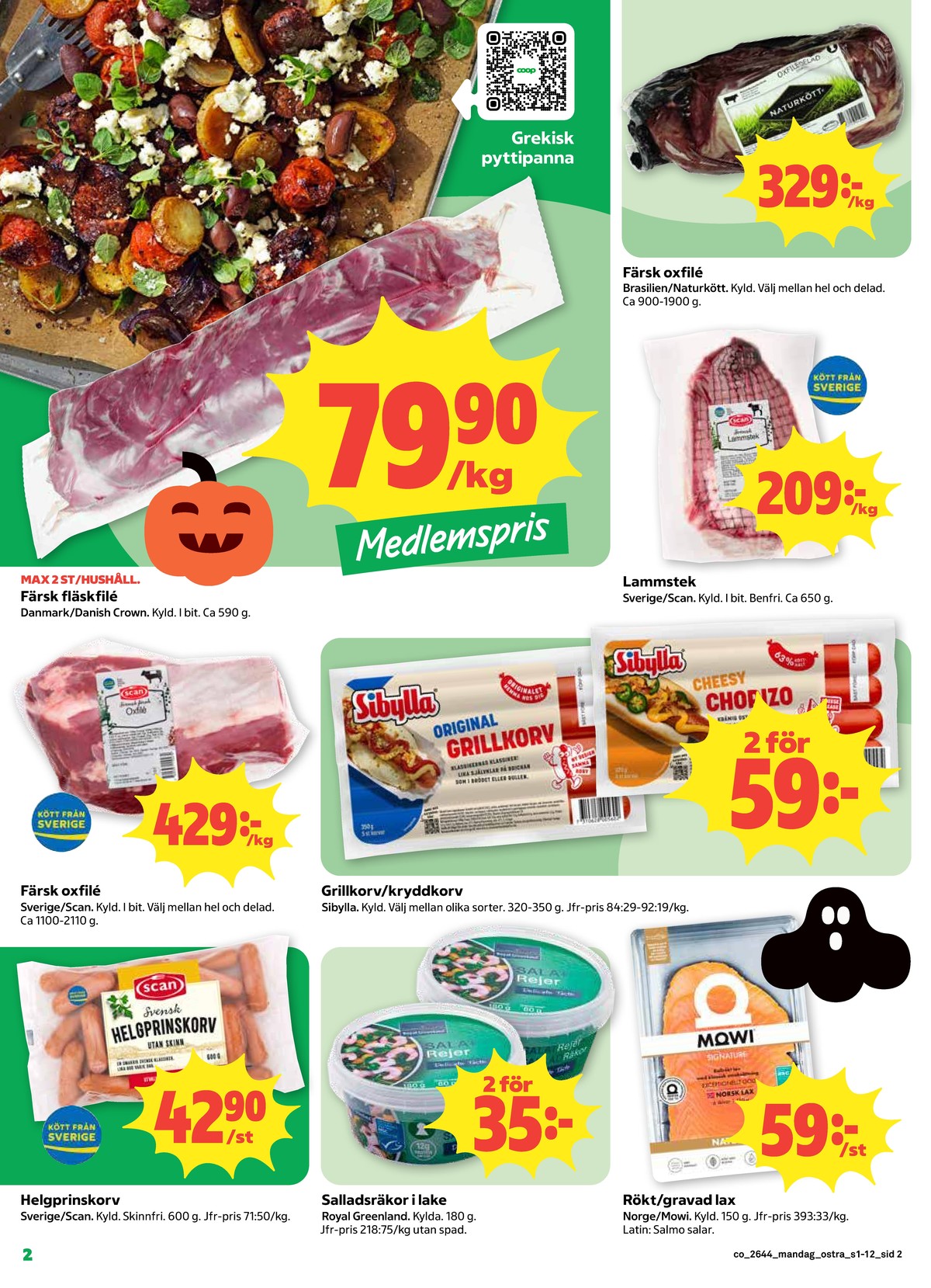 Se Coop reklamblad för vecka 44 på Kampanjveckan.se. Se bra erbjudanden på många varor. Läs reklambladet här! Sida 2