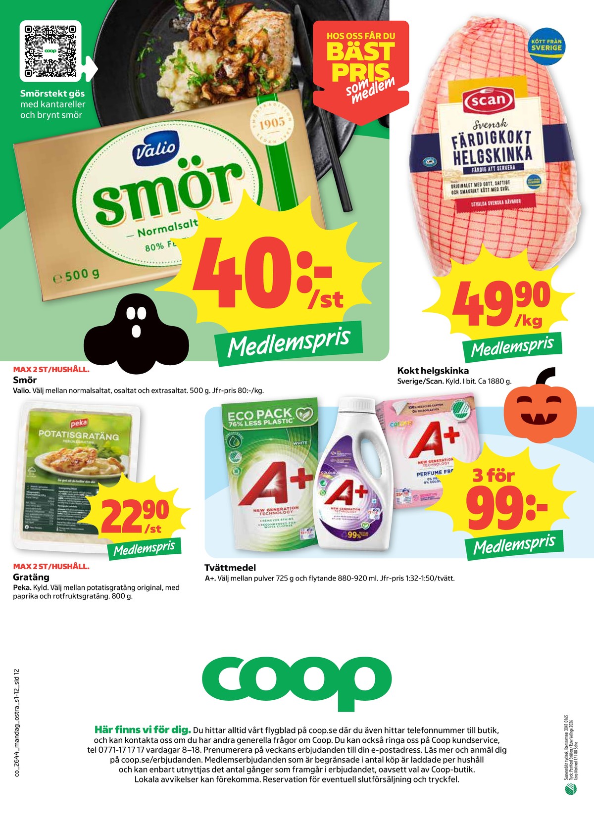 Se Coop reklamblad för vecka 44 på Kampanjveckan.se. Se bra erbjudanden på många varor. Läs reklambladet här! Sida 12