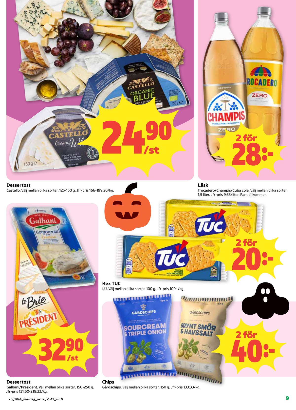Se Coop reklamblad för vecka 44 på Kampanjveckan.se. Se bra erbjudanden på många varor. Läs reklambladet här! Sida 9