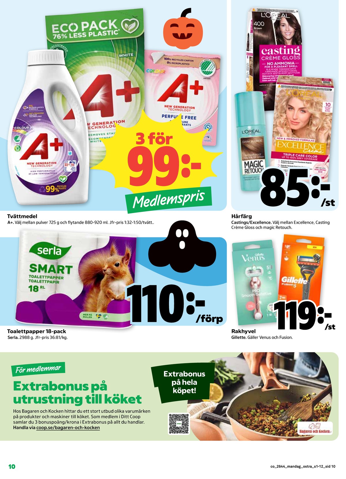 Se Coop reklamblad för vecka 44 på Kampanjveckan.se. Se bra erbjudanden på många varor. Läs reklambladet här! Sida 10