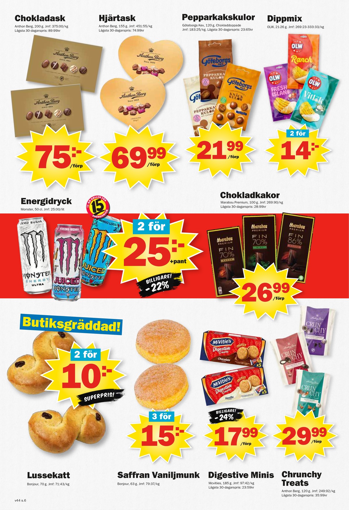 Se Pekås reklamblad för vecka 44 på Kampanjveckan.se. Se bra erbjudanden på många varor. Läs reklambladet här! Sida 6