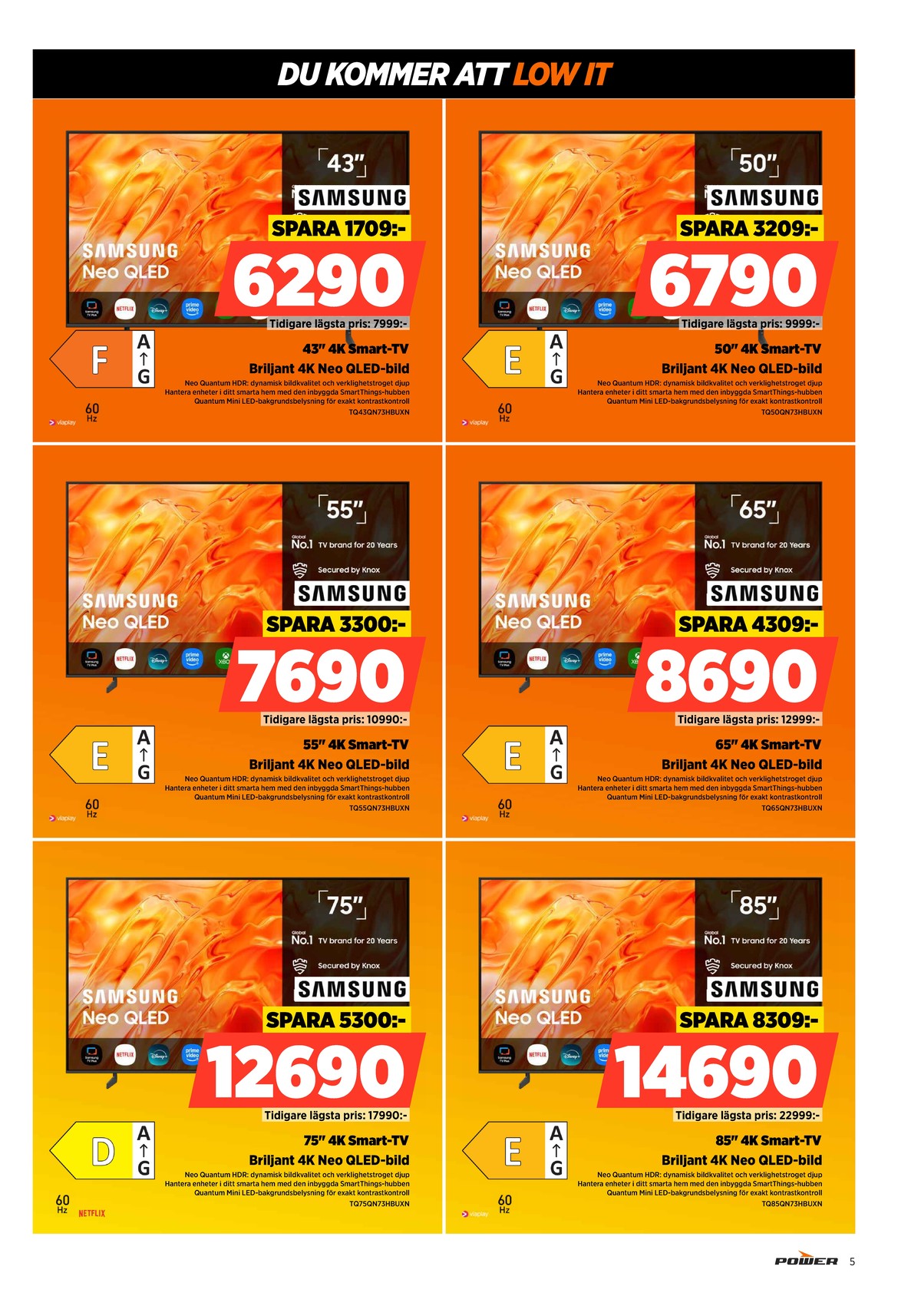 Se Power reklamblad för vecka 44 på Kampanjveckan.se. Se bra erbjudanden på många varor. Läs reklambladet här! Sida 5