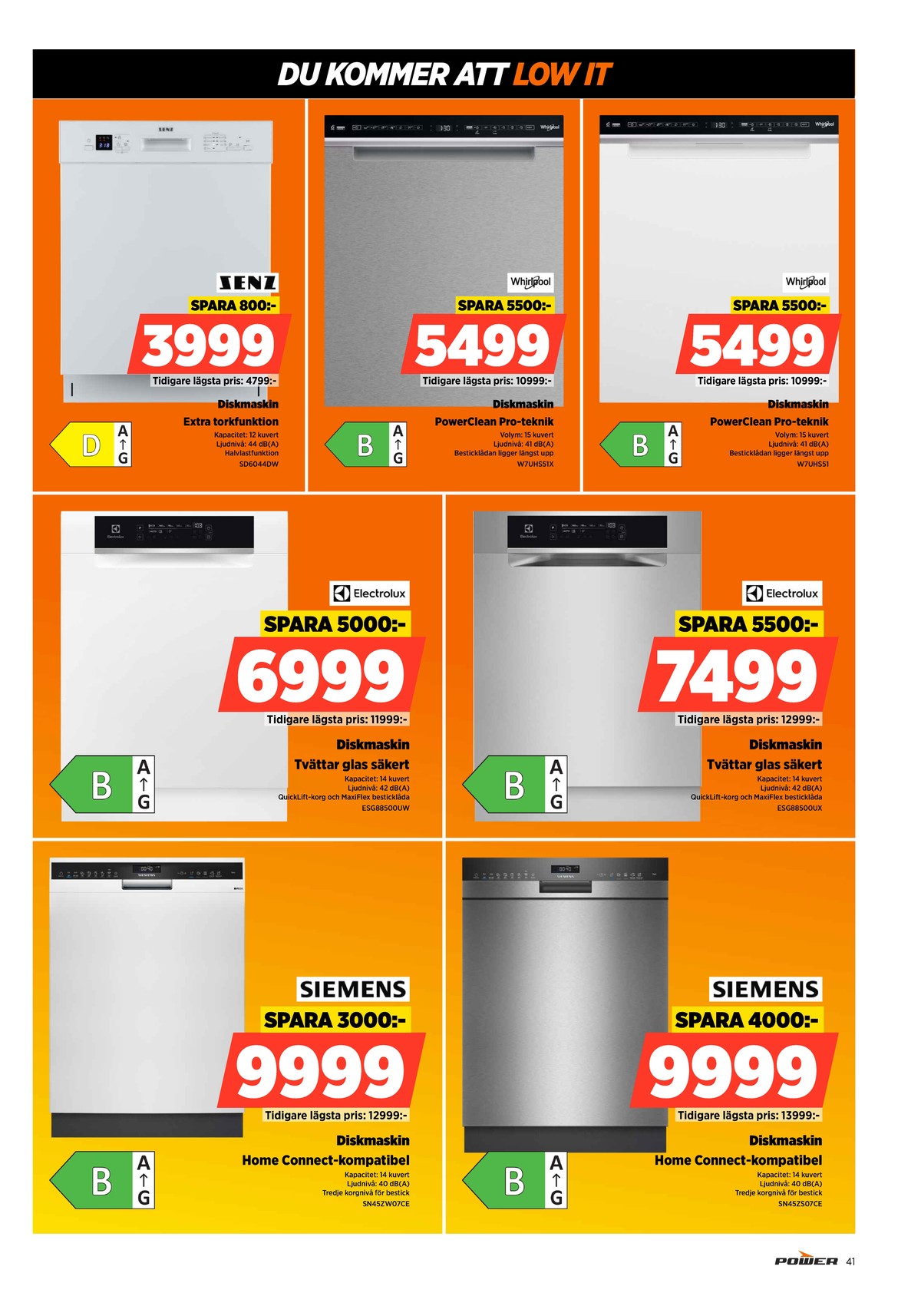 Se Power reklamblad för vecka 44 på Kampanjveckan.se. Se bra erbjudanden på många varor. Läs reklambladet här! Sida 41