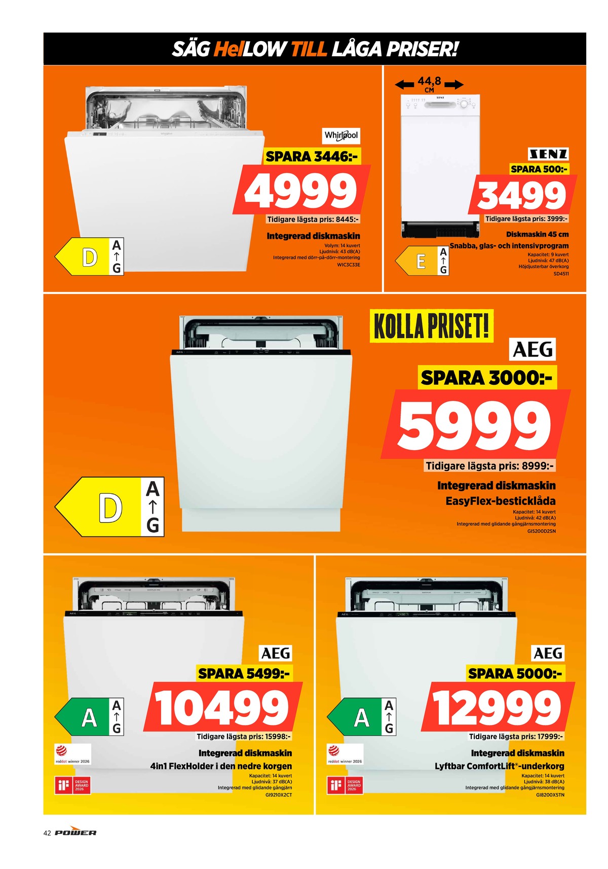 Se Power reklamblad för vecka 44 på Kampanjveckan.se. Se bra erbjudanden på många varor. Läs reklambladet här! Sida 42