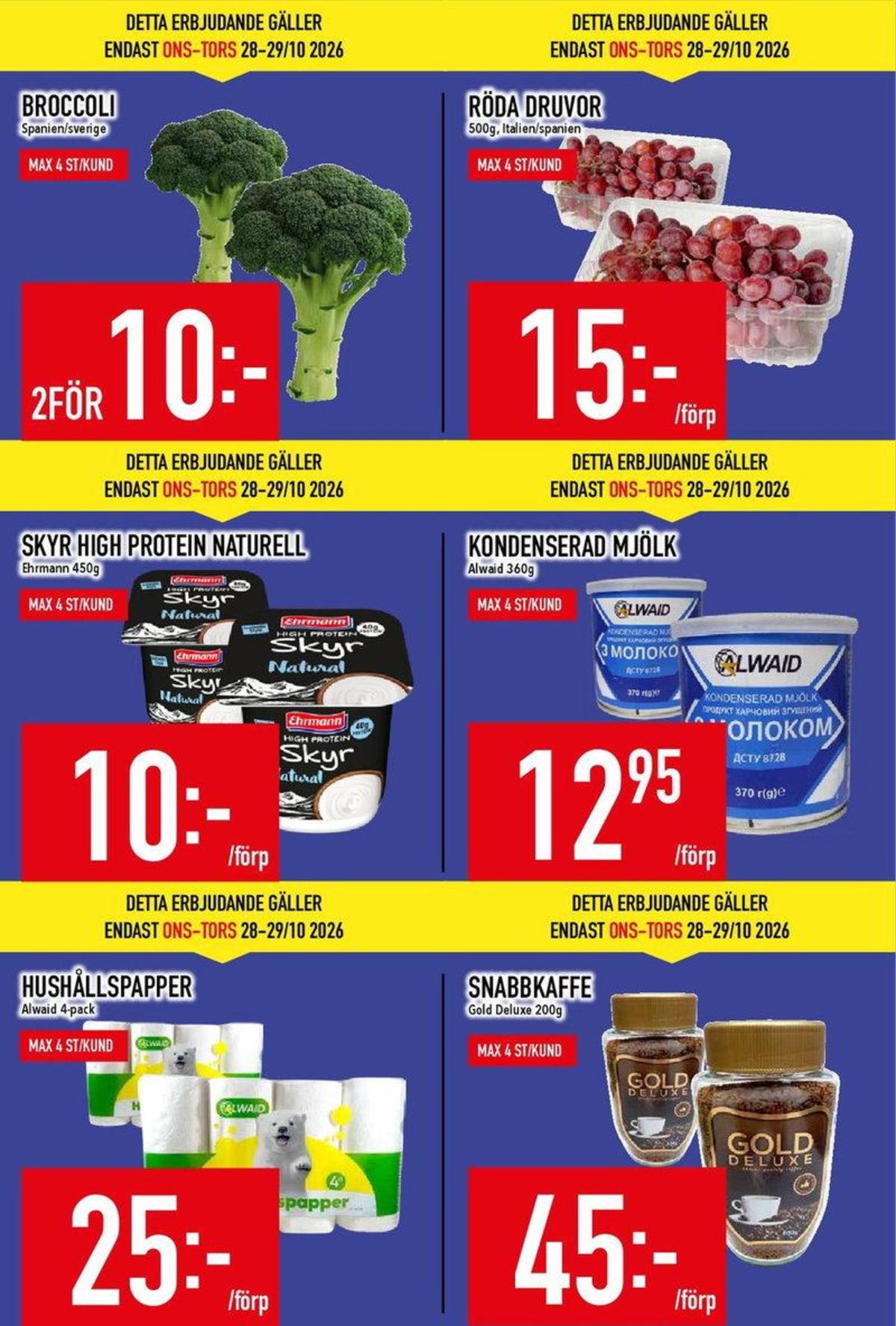 Se MatDax reklamblad för vecka 44 på Kampanjveckan.se. Se bra erbjudanden på många varor. Läs reklambladet här! Sida 3