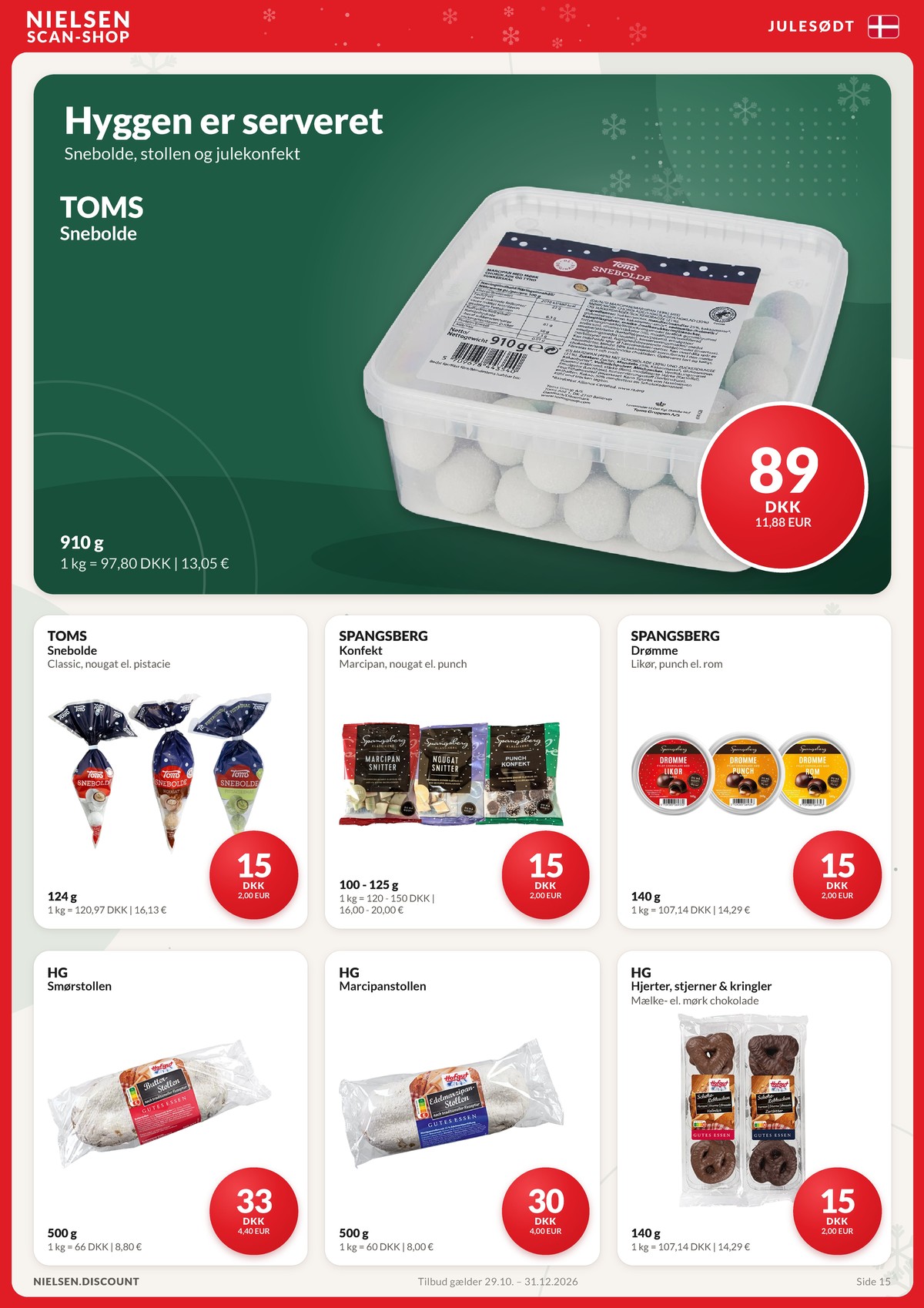 Se Nielsen Discount reklamblad för vecka 49 på Kampanjveckan.se. Se bra erbjudanden på många varor. Läs reklambladet här! Sida 15
