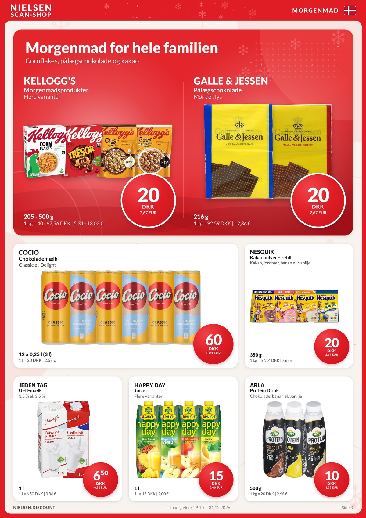 Se Nielsen Discount reklamblad för vecka 49 på Kampanjveckan.se. Se bra erbjudanden på många varor. Läs reklambladet här! Sida 3