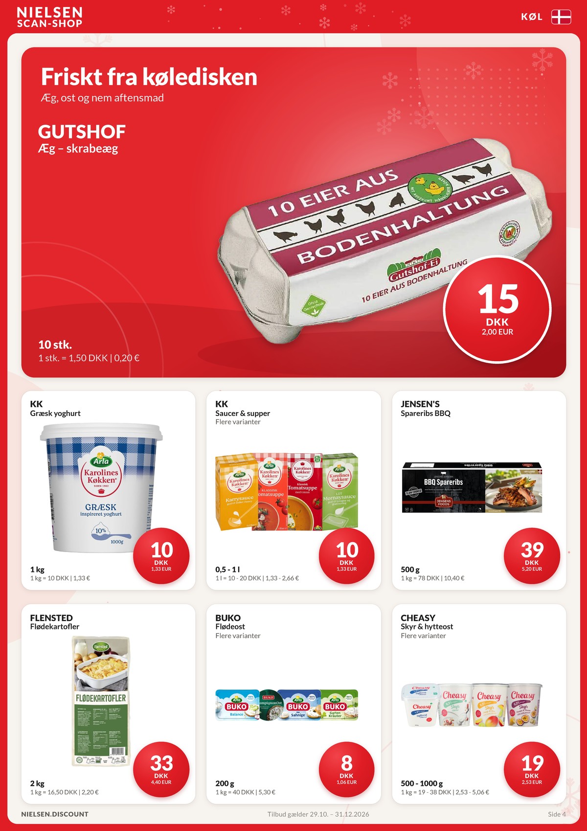 Se Nielsen Discount reklamblad för vecka 49 på Kampanjveckan.se. Se bra erbjudanden på många varor. Läs reklambladet här! Sida 4