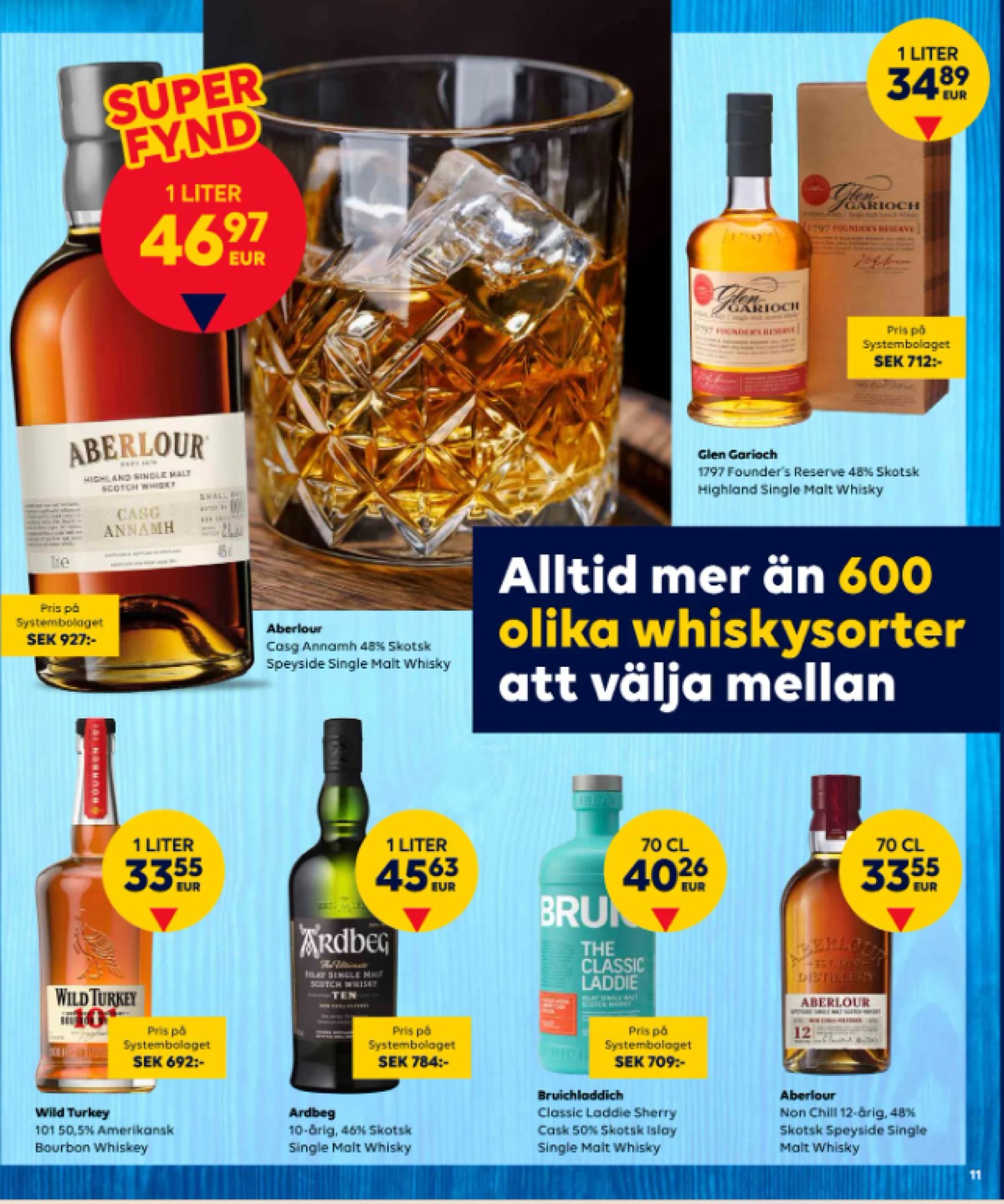 Se Scandlines Border Shop reklamblad för vecka 5 på Kampanjveckan.se. Se bra erbjudanden på många varor, t.ex. whisky founders reserve eller andra varor. Läs reklambladet här! Sida 11