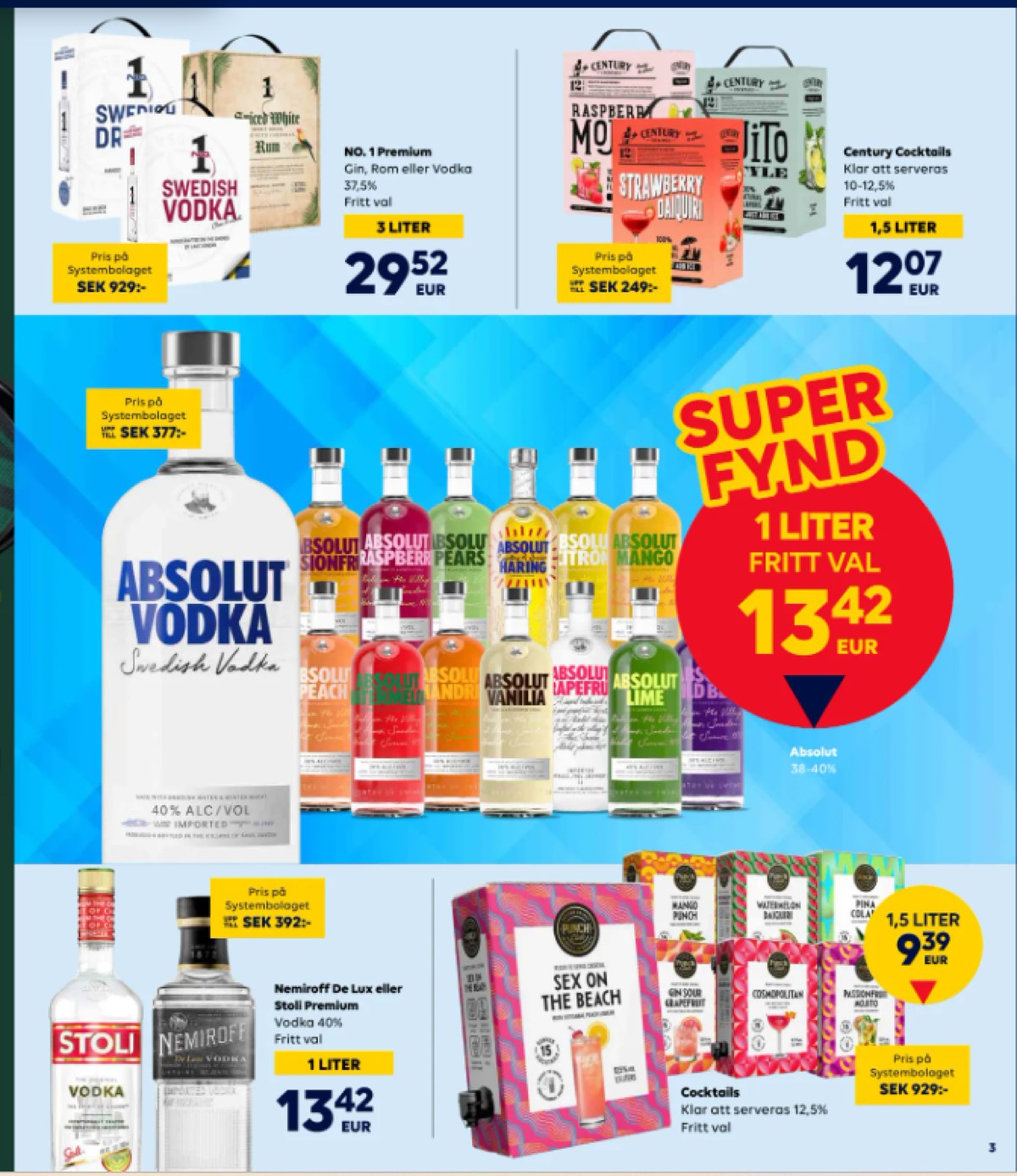 Se Scandlines Border Shop reklamblad för vecka 5 på Kampanjveckan.se. Se bra erbjudanden på många varor, t.ex. gin no 1 eller vodka no 1. Läs reklambladet här! Sida 3

