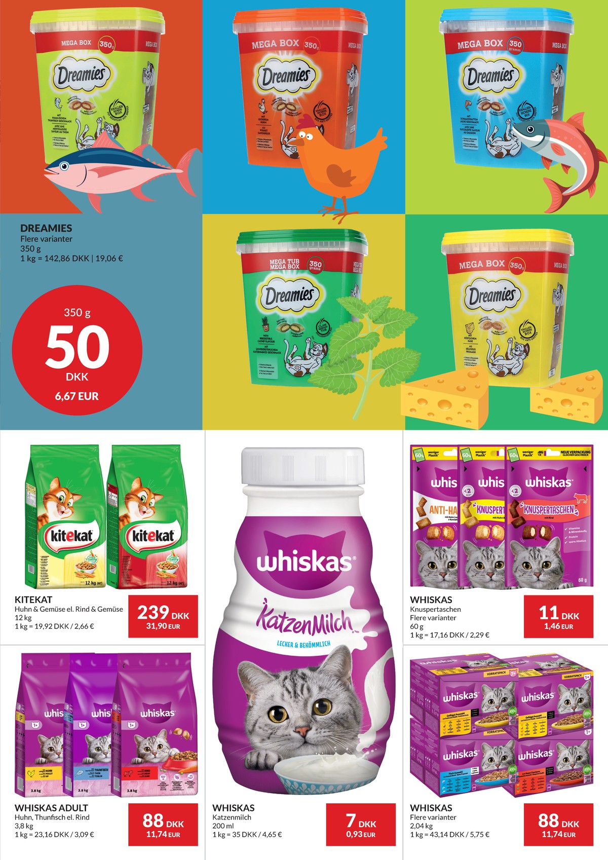 Se Nielsen Discount reklamblad för vecka 5 på Kampanjveckan.se. Se bra erbjudanden på många varor, t.ex. kattgodis dreamies eller kattmat kitekat. Läs reklambladet här! Sida 19
