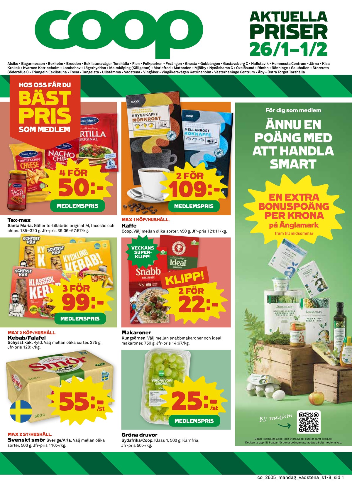 Coop reklamblad. Giltig: 26/01/26 - 01/02/26