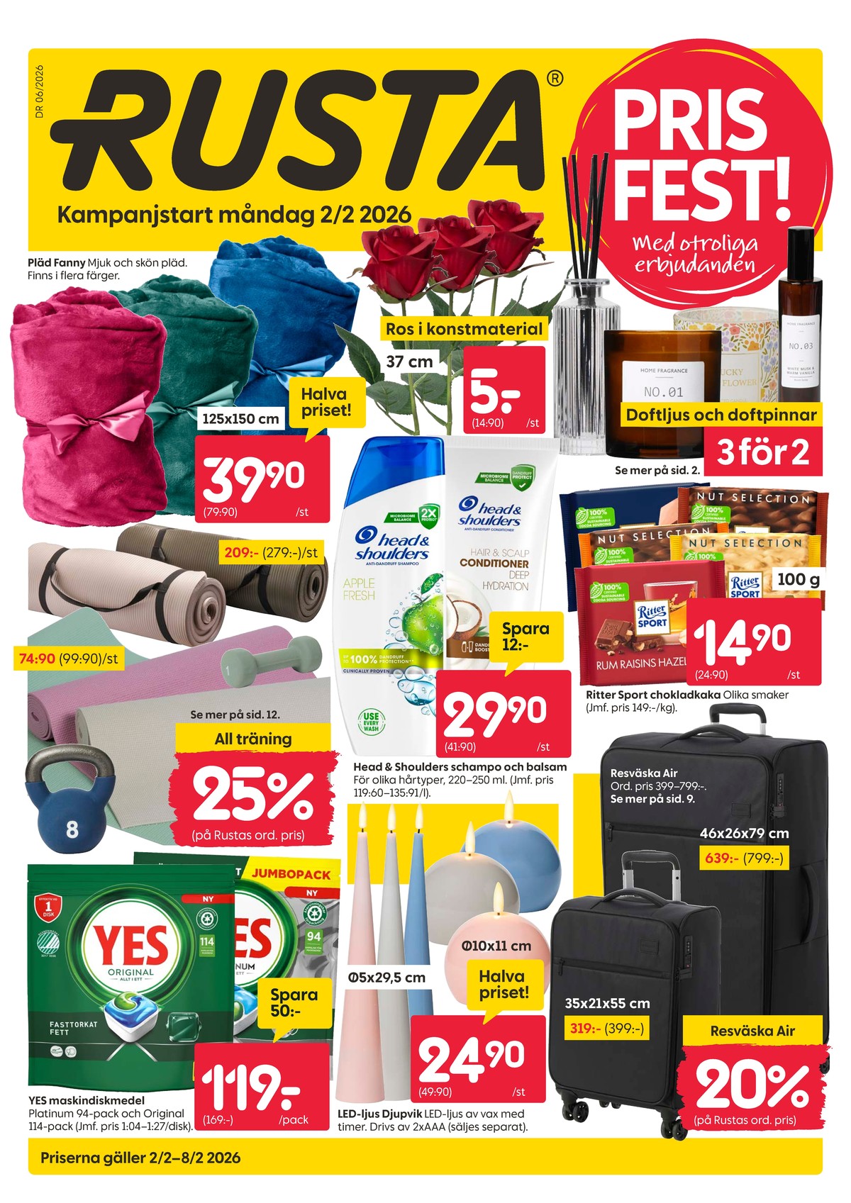 Rusta reklamblad. Giltig: 02/02/26 - 08/02/26