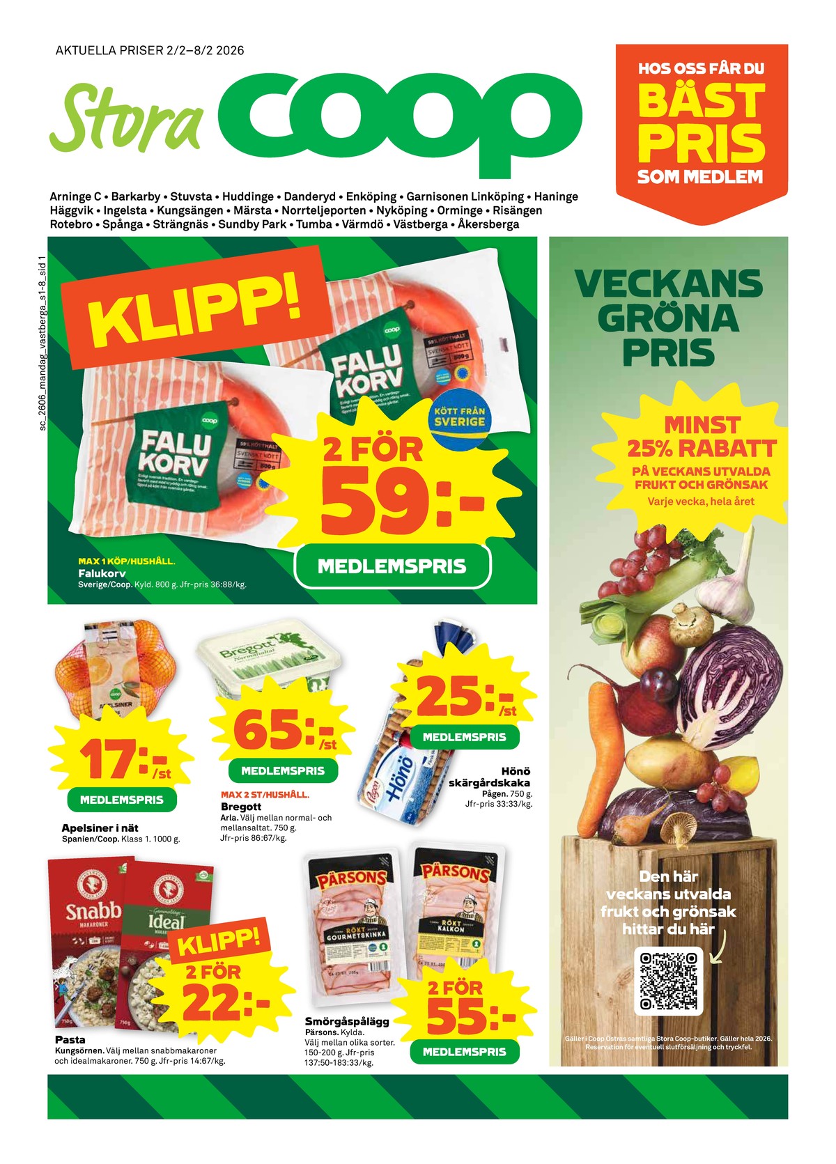 Stora Coop reklamblad. Giltig: 02/02/26 - 08/02/26