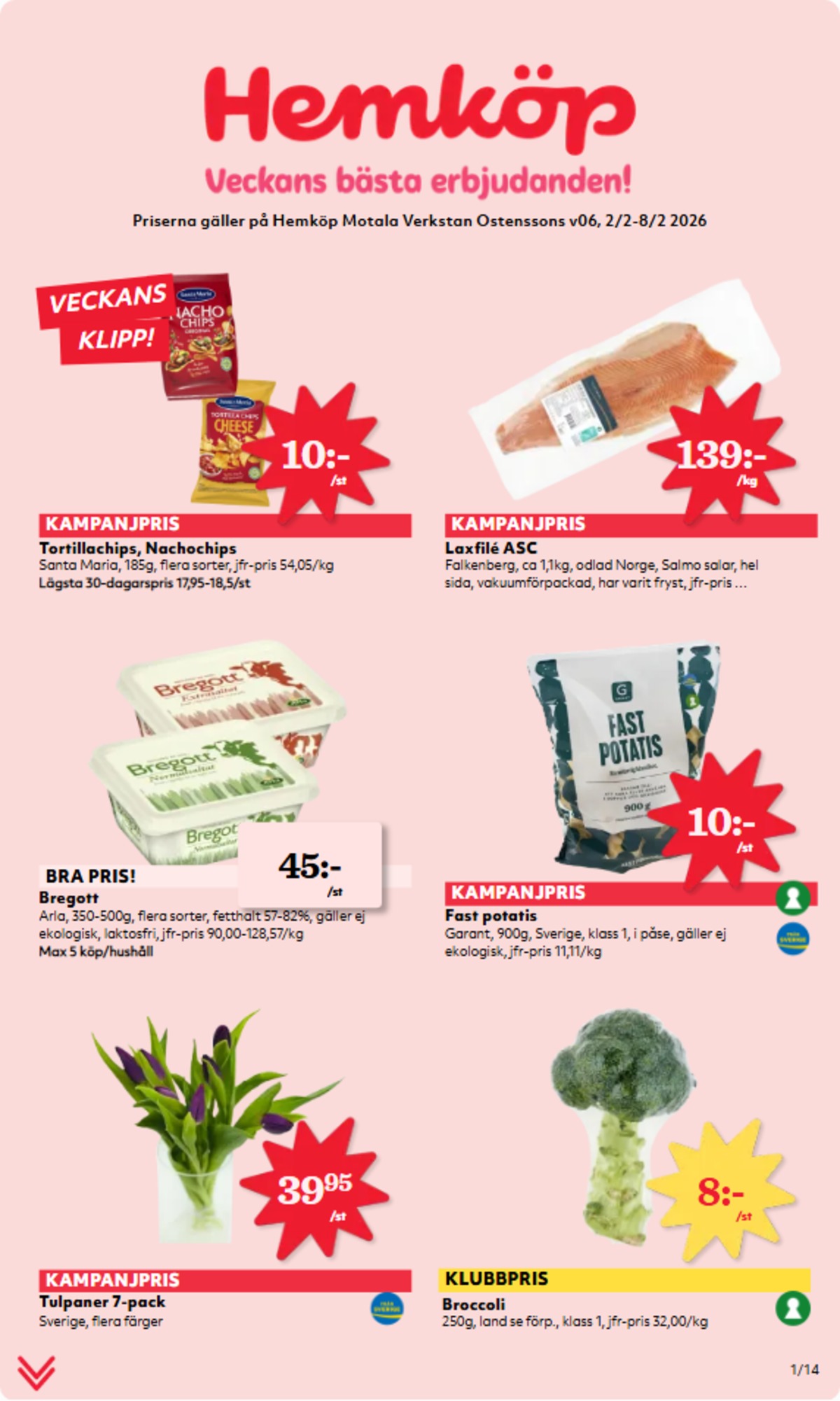 Hemköp reklamblad. Giltig: 02/02/26 - 08/02/26