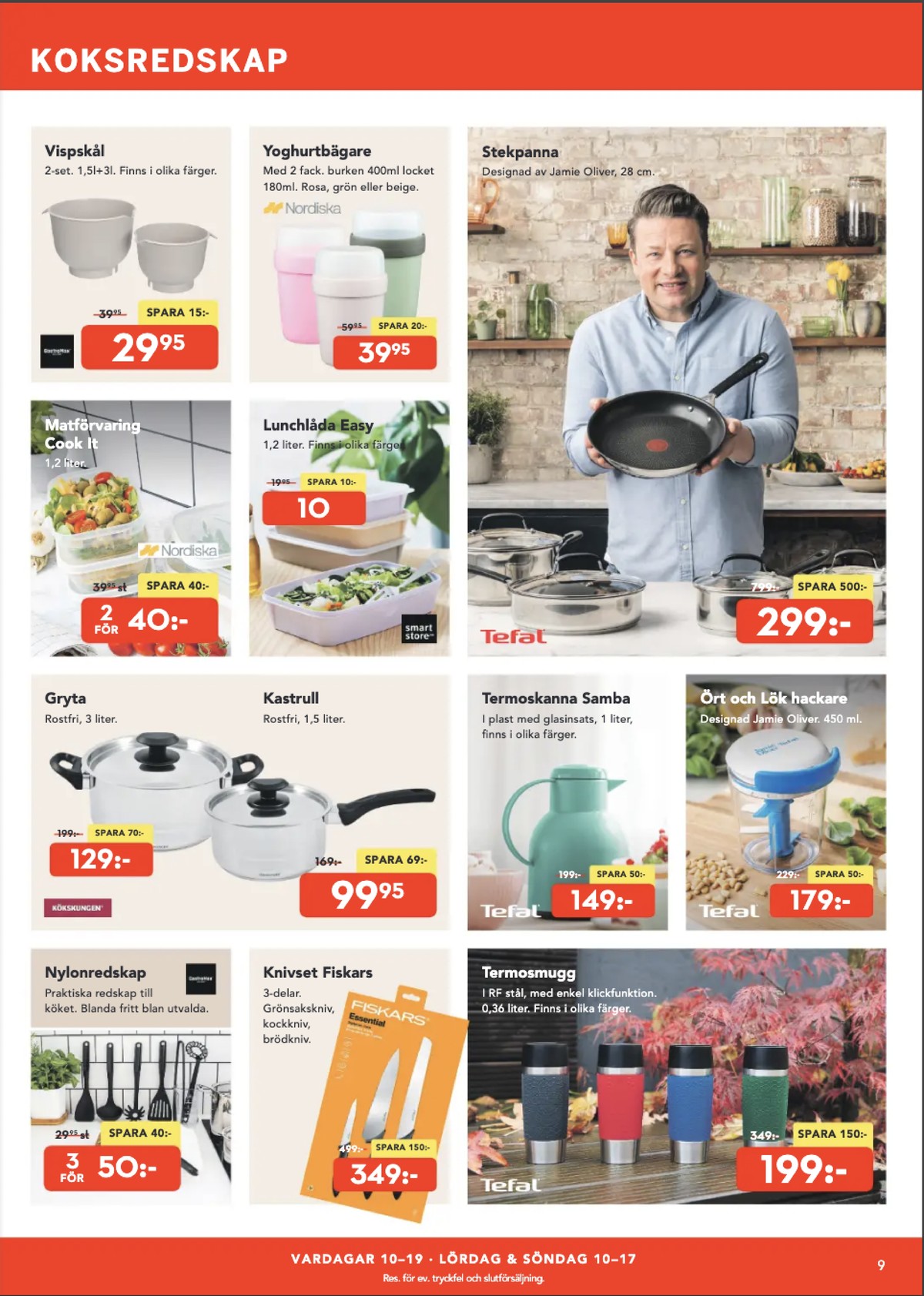 Se Bo Ohlsson reklamblad för vecka 6 på Kampanjveckan.se. Se bra erbjudanden på många varor, t.ex. skålar gastromax eller yoghurtbägare nordiska plast. Läs reklambladet här! Sida 9
