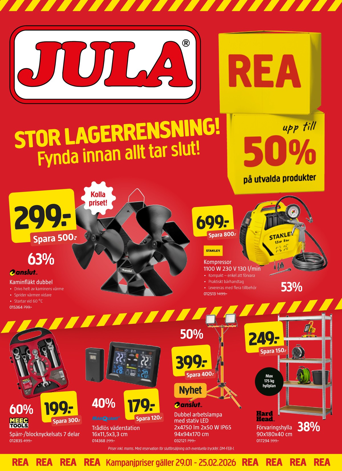 Jula reklamblad. Giltig: 29/01/26 - 25/02/26