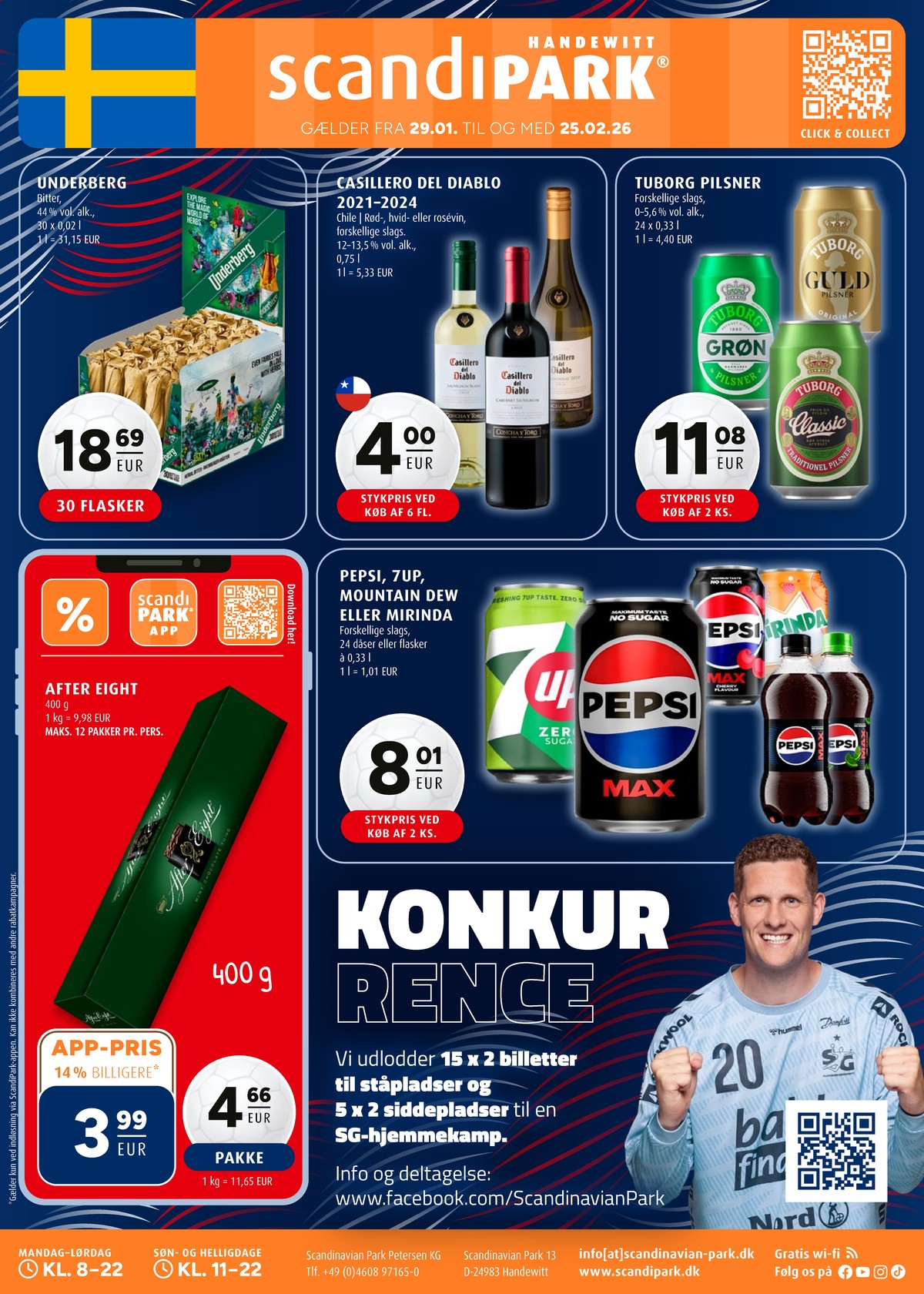 Scandinavian Park reklamblad. Giltig: 29/01/26 - 25/02/26