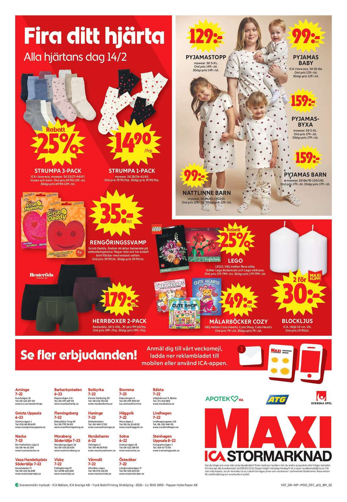 Se ICA Maxi reklamblad för vecka 7 på Kampanjveckan.se. Se bra erbjudanden på många varor, t.ex. strumpor mywear eller strumpor ica i love eco. Läs reklambladet här! Sida 12
