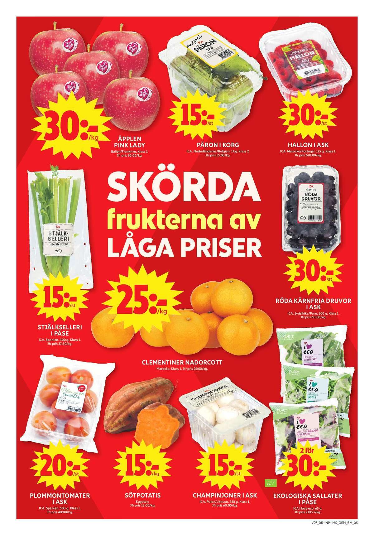 Se ICA Maxi reklamblad för vecka 7 på Kampanjveckan.se. Se bra erbjudanden på många varor, t.ex. plommontomater ica eller vindruvor ica. Läs reklambladet här! Sida 5
