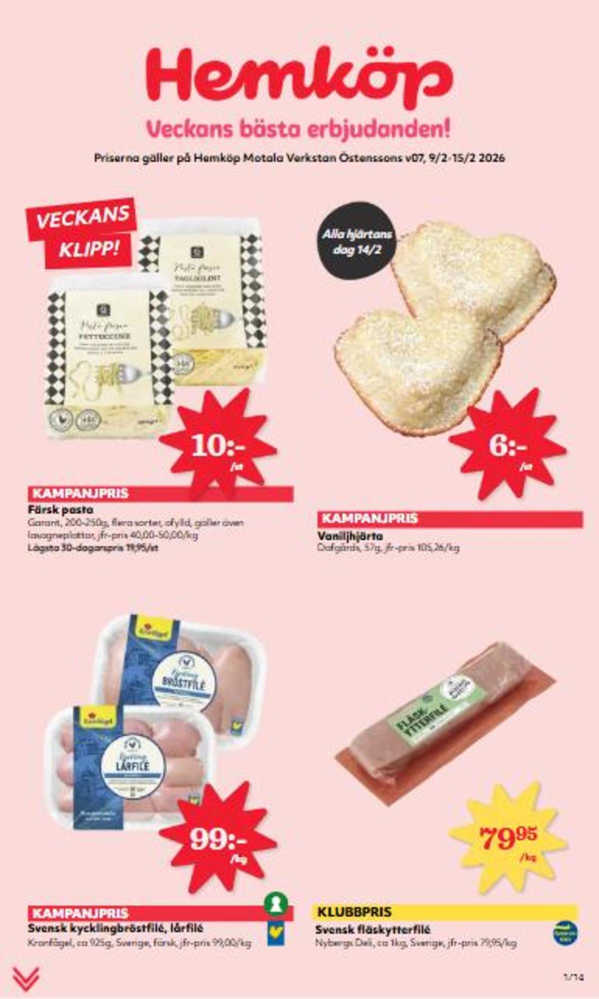 Hemköp reklamblad. Giltig: 09/02/26 - 15/02/26