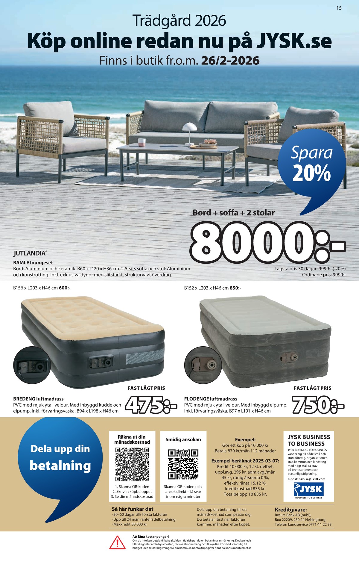 Se Jysk reklamblad för vecka 8 på Kampanjveckan.se. Se bra erbjudanden på många varor. Läs reklambladet här! Sida 16