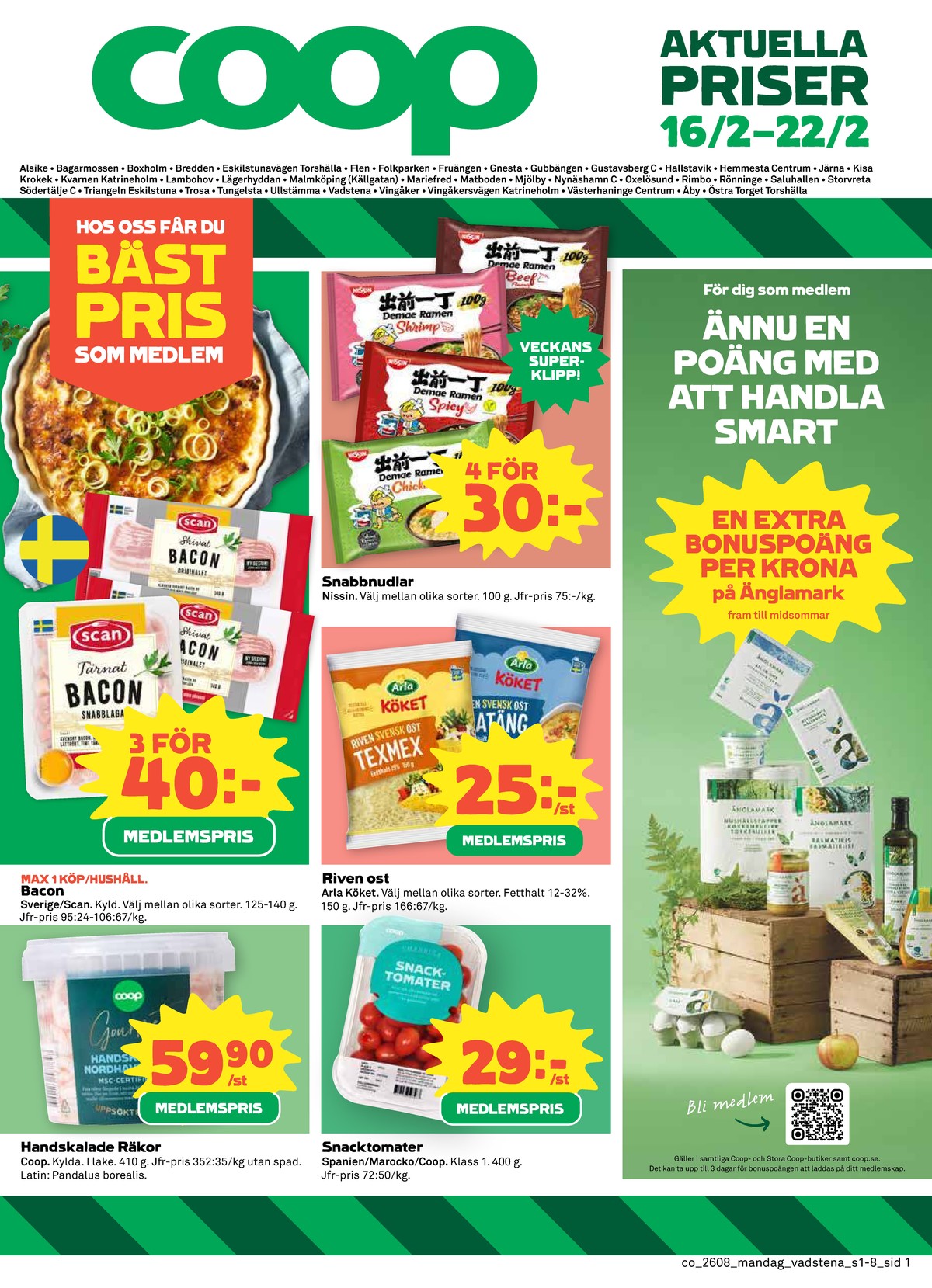 Coop reklamblad. Giltig: 16/02/26 - 22/02/26