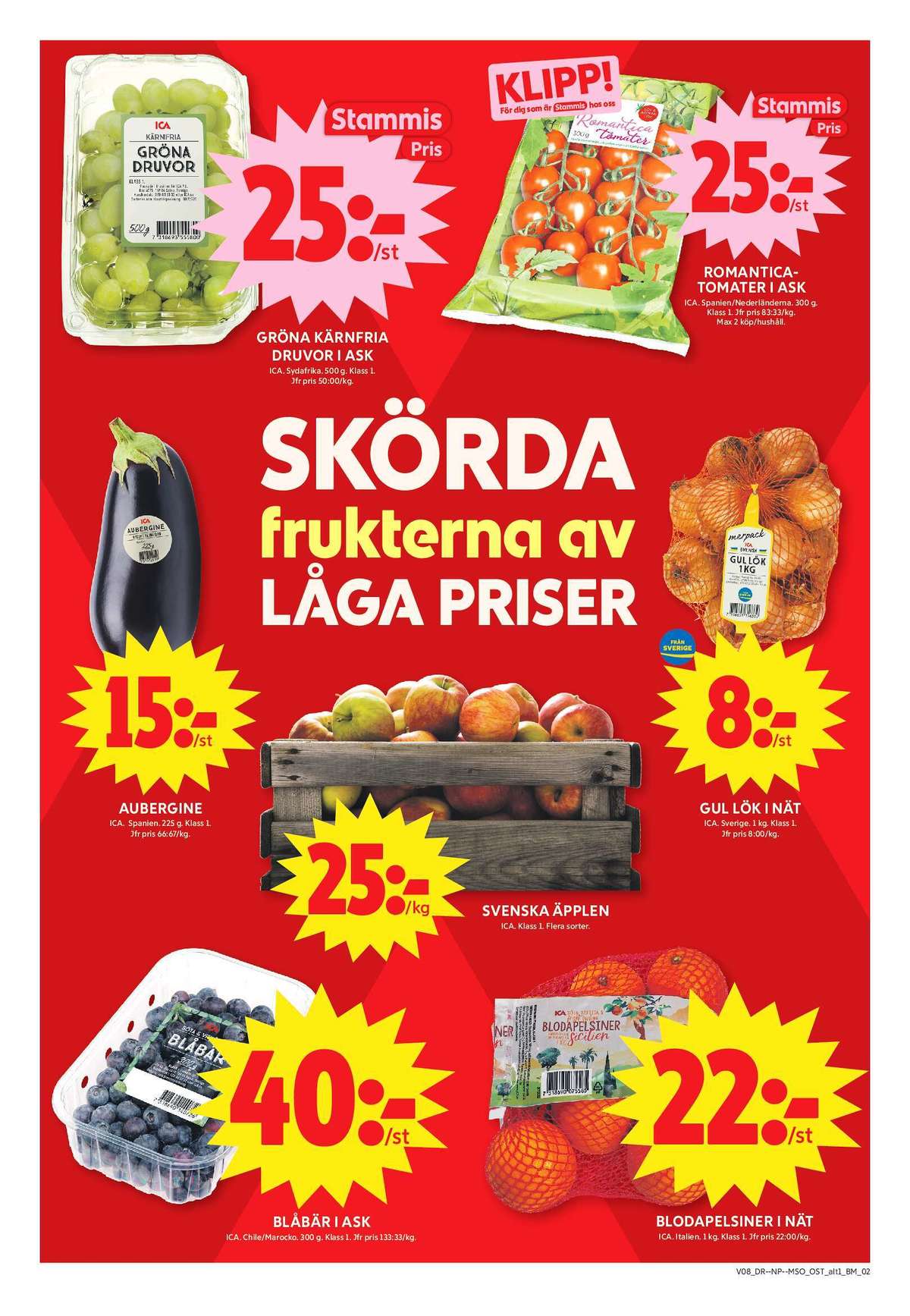 Se ICA Maxi reklamblad för vecka 8 på Kampanjveckan.se. Se bra erbjudanden på många varor, t.ex. vindruvor ica eller aubergine ica. Läs reklambladet här! Sida 5
