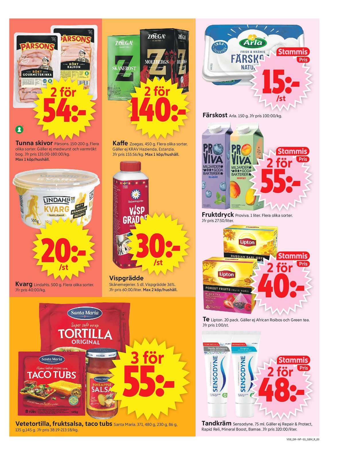 Se ICA Supermarket reklamblad för vecka 8 på Kampanjveckan.se. Se bra erbjudanden på många varor, t.ex. kalkon pärsons eller skinka pärsons. Läs reklambladet här! Sida 3
