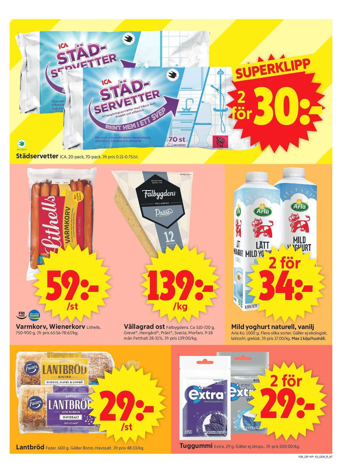 Se ICA Supermarket reklamblad för vecka 8 på Kampanjveckan.se. Se bra erbjudanden på många varor, t.ex. städservetter ica eller städservetter ica. Läs reklambladet här! Sida 9
