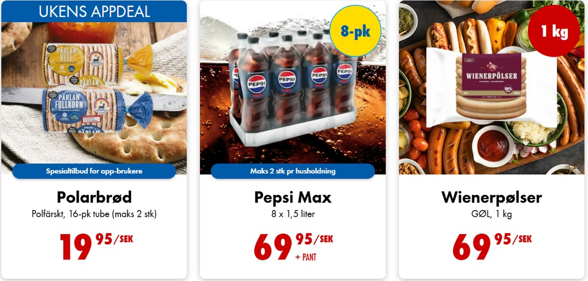 Se Nordby Supermarket reklamblad för vecka 8 på Kampanjveckan.se. Se bra erbjudanden på många varor, t.ex. rågkakor polarpärlan eller läskedryck 8 pk pepsi max. Läs reklambladet här! Sida 1
