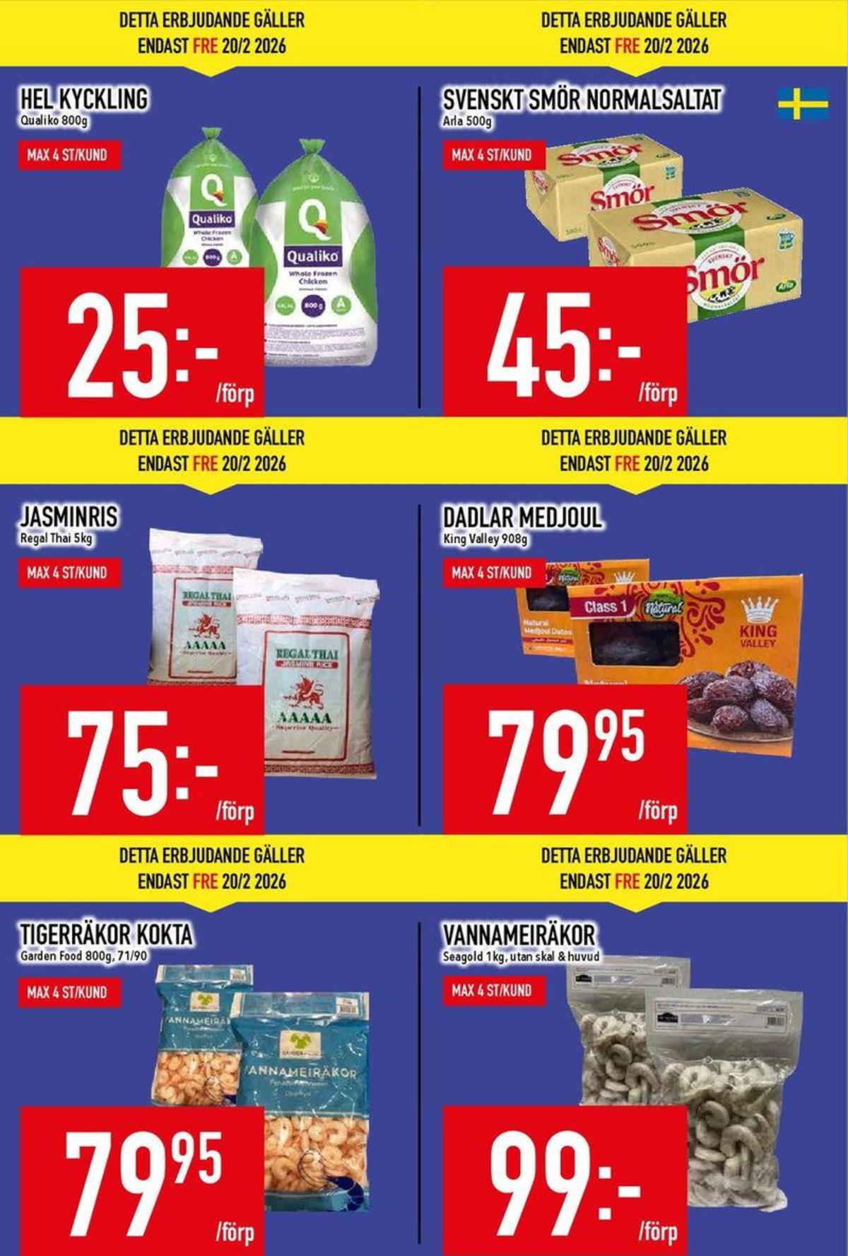 Se MatDax reklamblad för vecka 8 på Kampanjveckan.se. Se bra erbjudanden på många varor, t.ex. tigerräkor garden food eller vannameiräkor seagold. Läs reklambladet här! Sida 5
