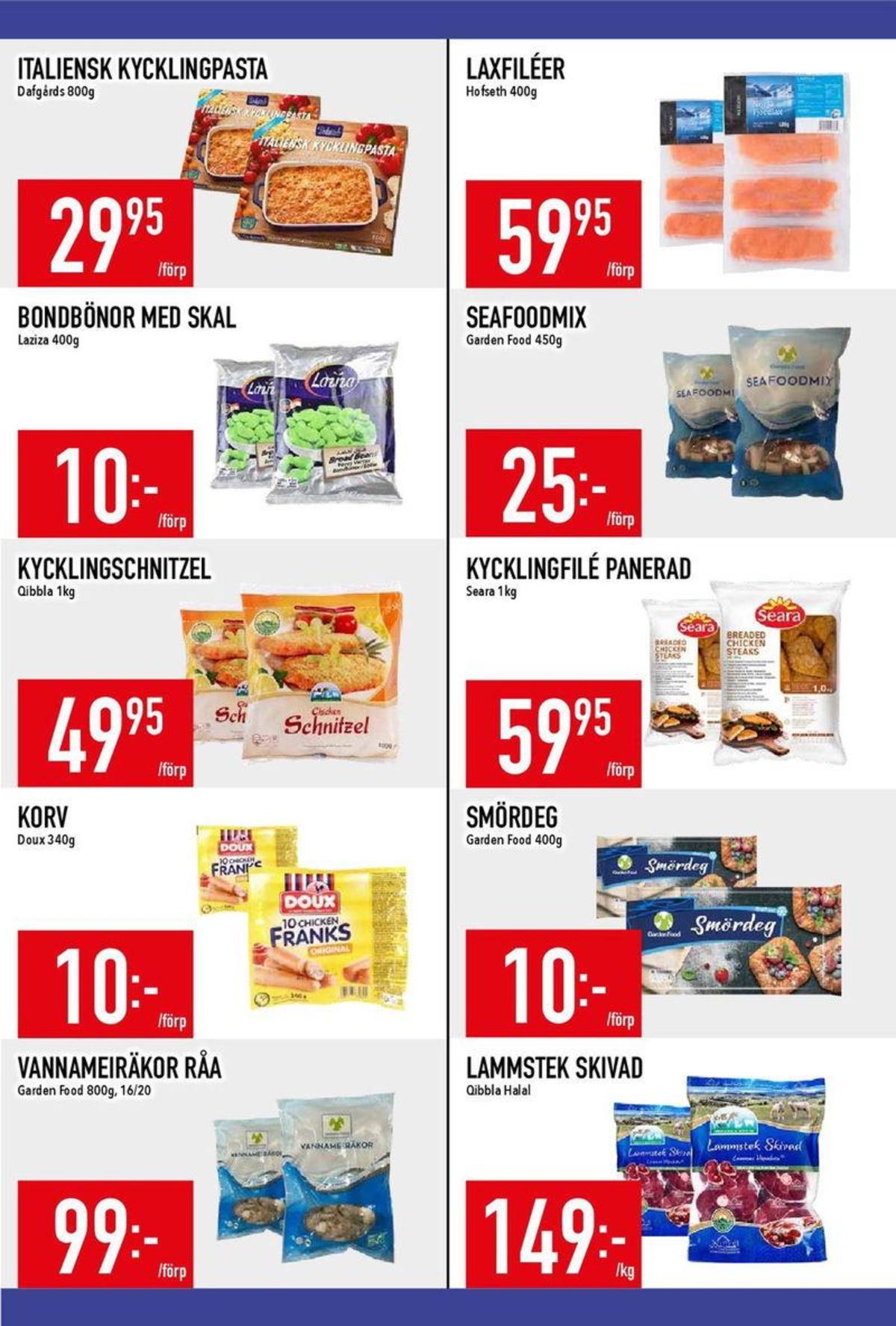 Se MatDax reklamblad för vecka 8 på Kampanjveckan.se. Se bra erbjudanden på många varor, t.ex. kycklingfilé seara eller kycklingschnitzel qibbla halal. Läs reklambladet här! Sida 8
