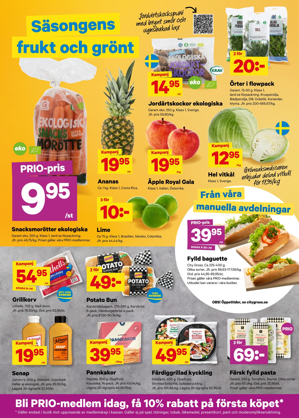 Se City Gross reklamblad för vecka 8 på Kampanjveckan.se. Se bra erbjudanden på många varor, t.ex. morötter garant eller ananas okänd. Läs reklambladet här! Sida 4
