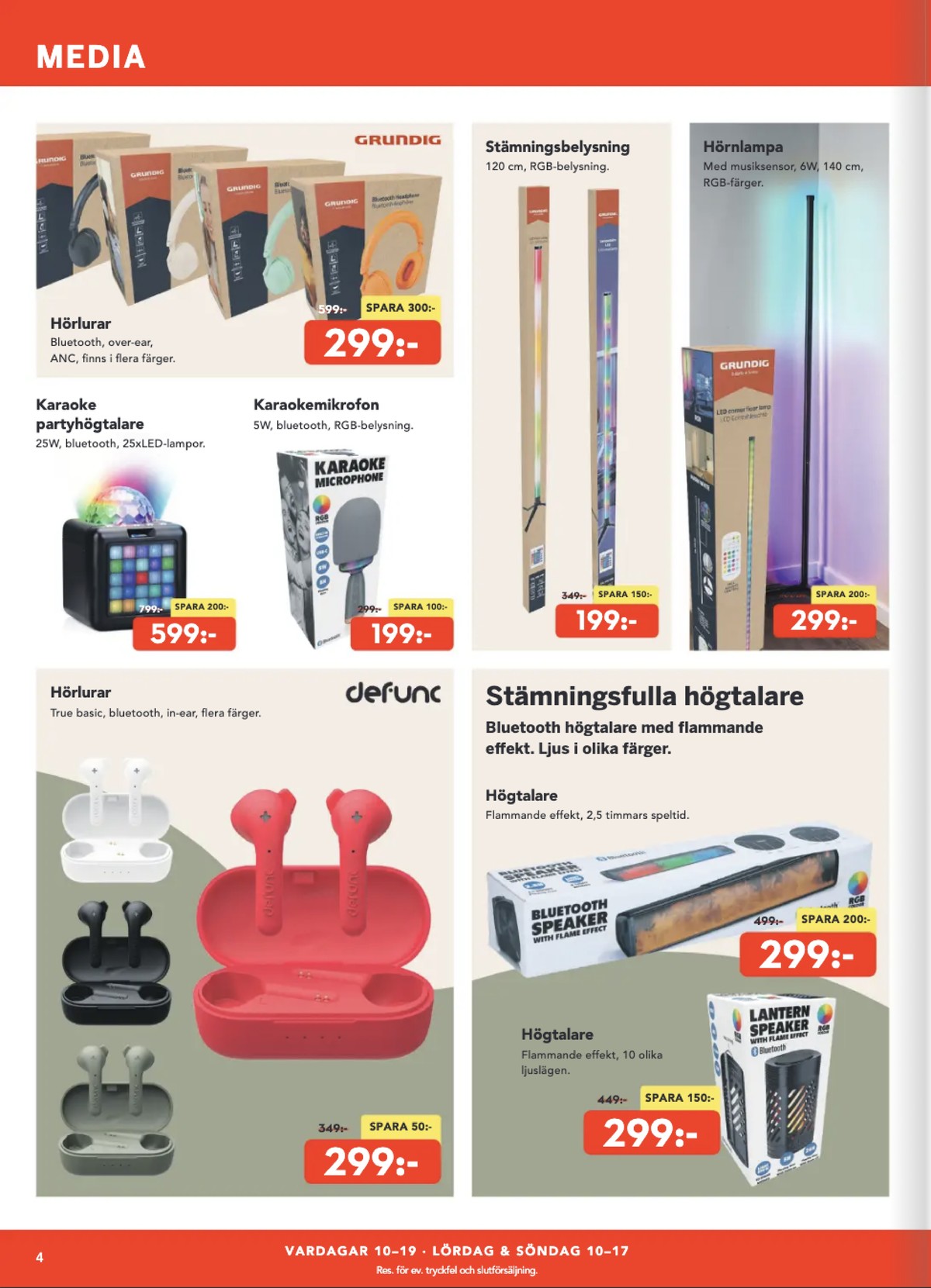 Se Bo Ohlsson reklamblad för vecka 8 på Kampanjveckan.se. Se bra erbjudanden på många varor, t.ex. headset grundig eller mikrofon okänd. Läs reklambladet här! Sida 4
