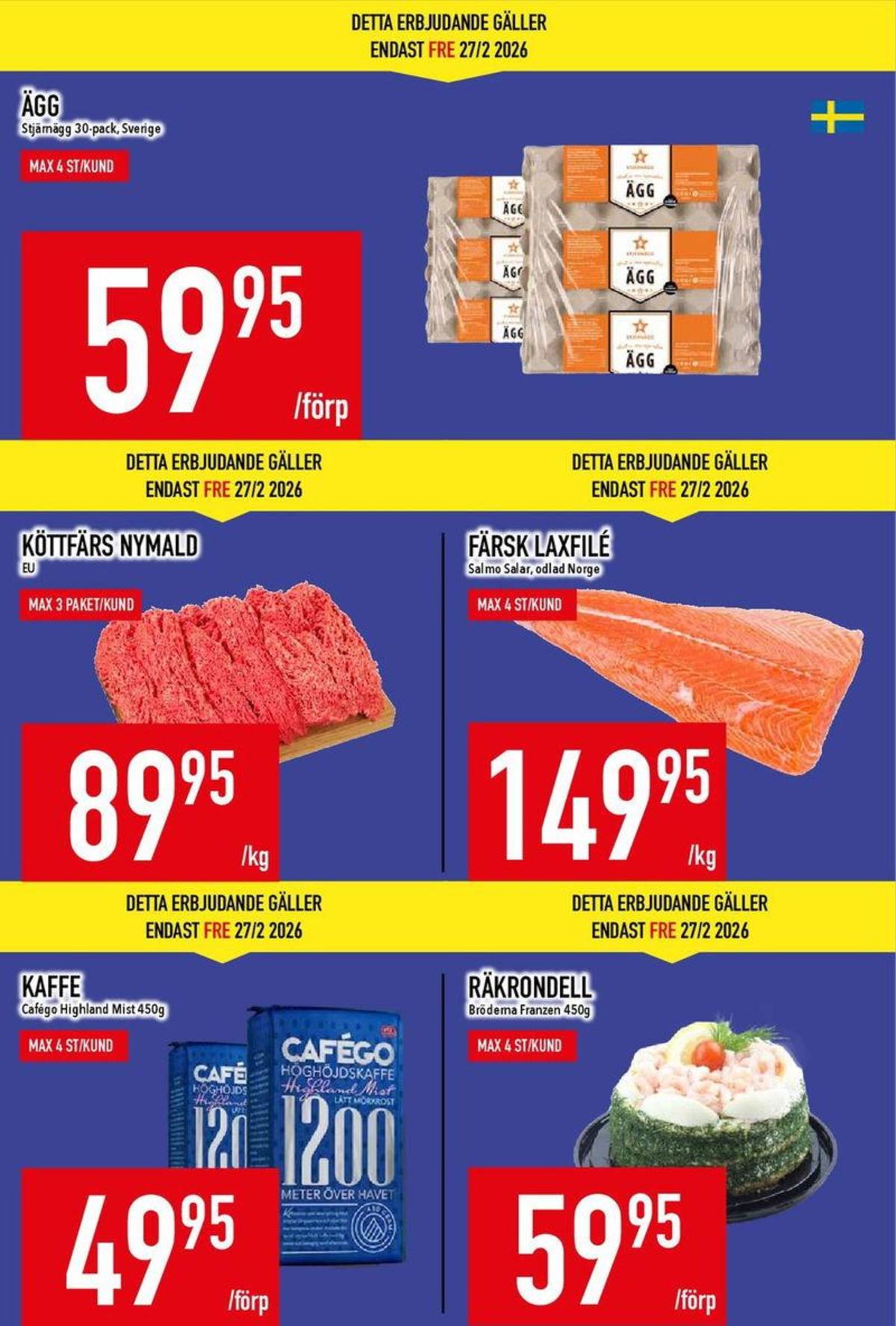 Se MatDax reklamblad för vecka 9 på Kampanjveckan.se. Se bra erbjudanden på många varor. Läs reklambladet här! Sida 4