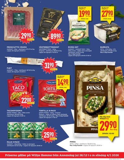 WILLY:S hemma reklamblad i vecka 1 sida 3