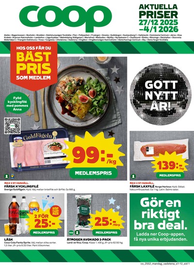 Coop reklamblad i vecka 1 sida 1