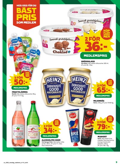 Coop reklamblad i vecka 1 sida 9