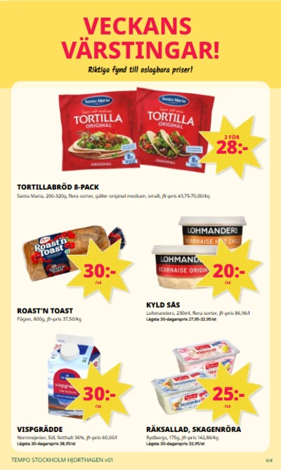 Tempo reklamblad i vecka 1 sida 6
