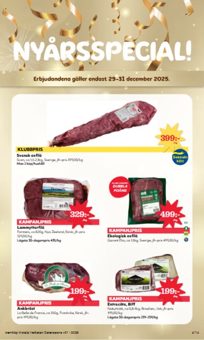 Hemköp reklamblad i vecka 1 sida 4