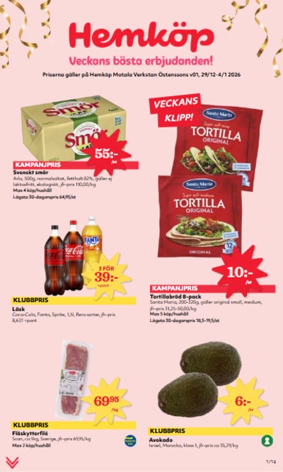 Östenssons reklamblad i vecka 1 sida 1