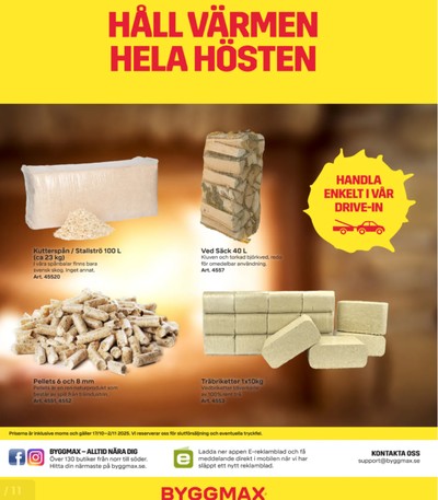 ByggMax reklamblad i vecka 43 sida 11
