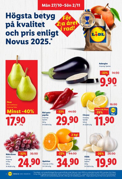 Lidl reklamblad i vecka 44 sida 2