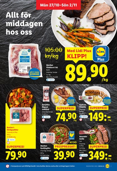 Lidl reklamblad i vecka 44 sida 3