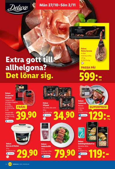 Lidl reklamblad i vecka 44 sida 10