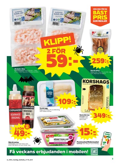 Stora Coop reklamblad i vecka 44 sida 3