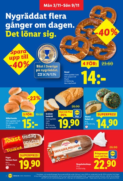 Lidl reklamblad i vecka 45 sida 4