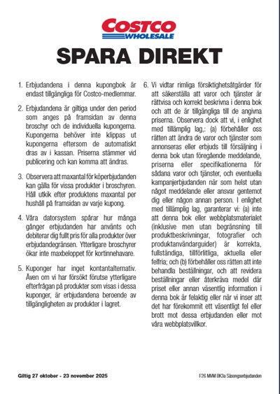 Costco reklamblad i vecka 45 sida 12